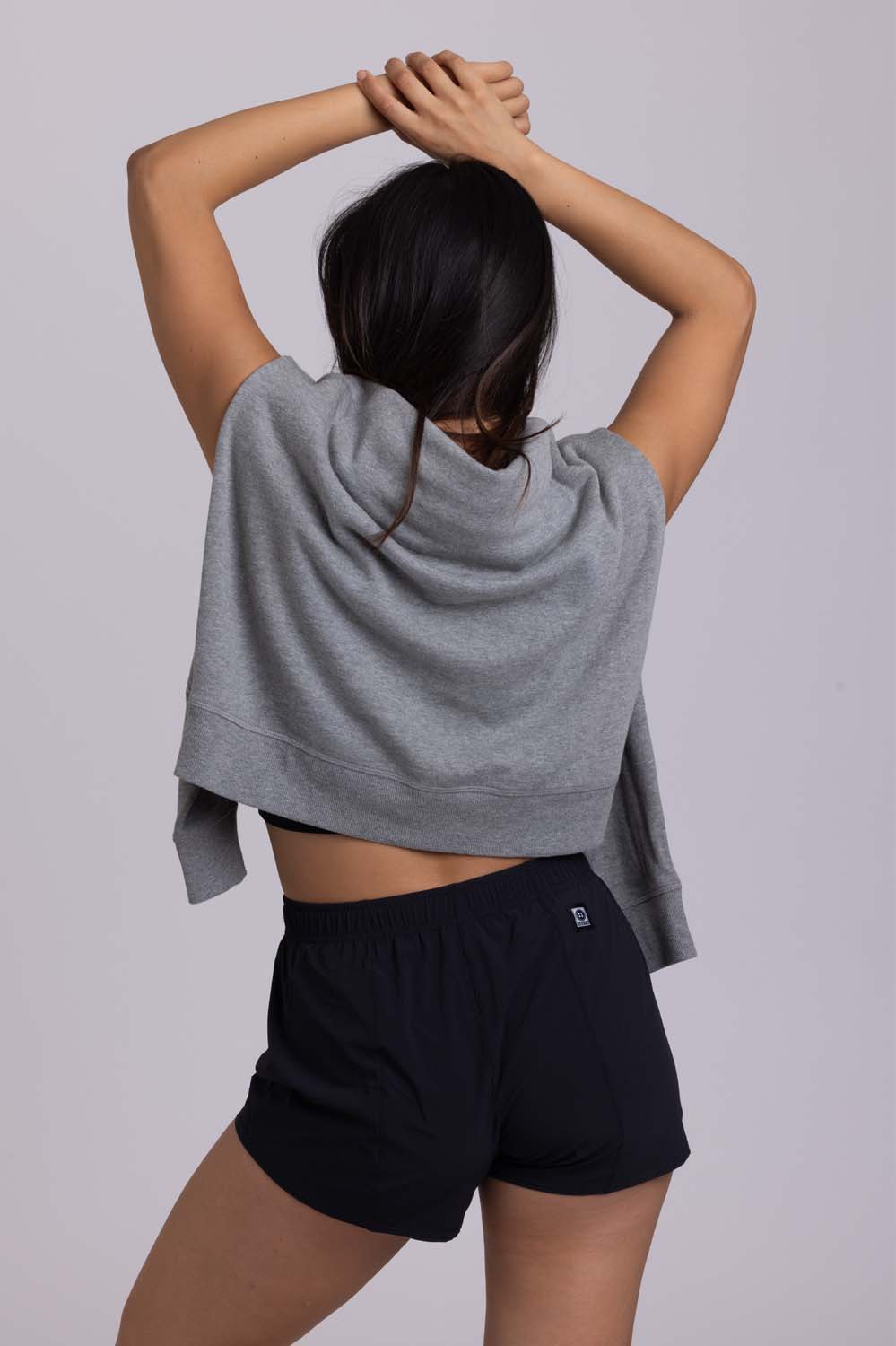 Janie 2.0 High Waisted Run Short - Black - Image 3